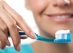 holding tooth brush
